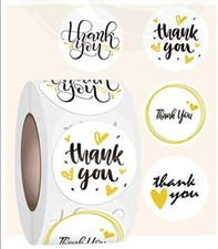 40 THANK YOU FOR YOUR PURCHASE ENVELOPE SEALS LABELS STICKERS 1" ROUND FREE SHIP