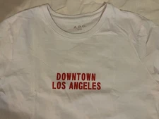 A.P.C US DOWNTOWN LOS ANGELES  LA California t shirt men Size Medium New w/o tag
