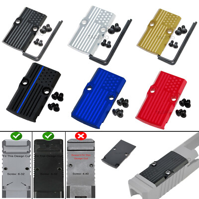 X-Store Laser Star Trijicon RMR Cover Plate For G17 G19 G26 With 2 Set Screws