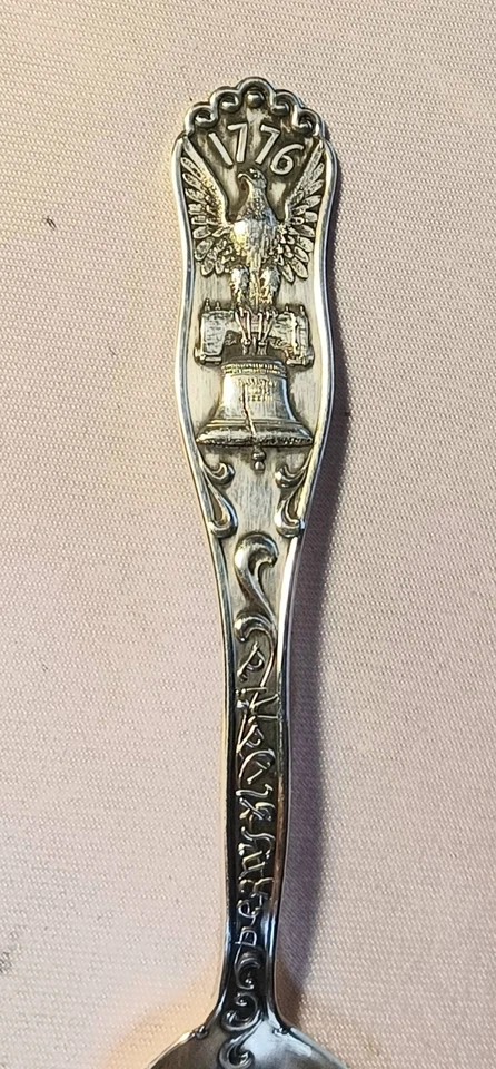 Cuchara de recuerdo de ley Independence Hall 1176 Pensnsylvania-4 7/8" Foto 3 de 4