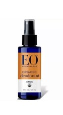 EO Essential Oils Organic Deodorant Spray Citrus 4 oz Bottle New