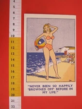 L.2 GREAT BRITAIN CARD GB 1920 ILLUSTRATED SEA SEA COSTUME BALL NEVER BEEN ..