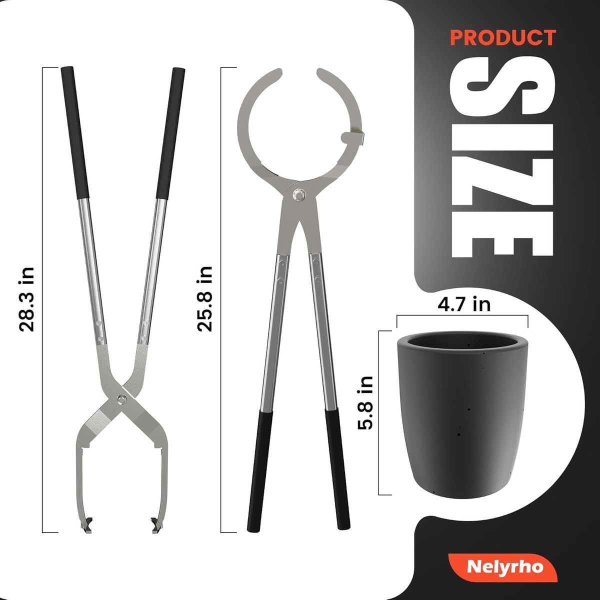 18-inch Bent Foundry Crucible Tongs for Safe Melting & Pouring – PMC Supplies 18-inch Bent Foundry Crucible Tongs for Safe Melting & Pouring – PMC Supplies