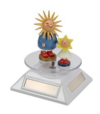 UN PIATTO ROTANTE A ENERGIA SOLARE PER SORPRESINE KINDER - DIVERSI COLORI 