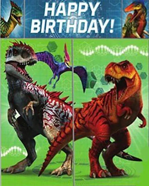 Jurassic World Scene Setter + Props ~ 17pc Dino Hybrid Birthday Party Decoration - Image 2 of 3