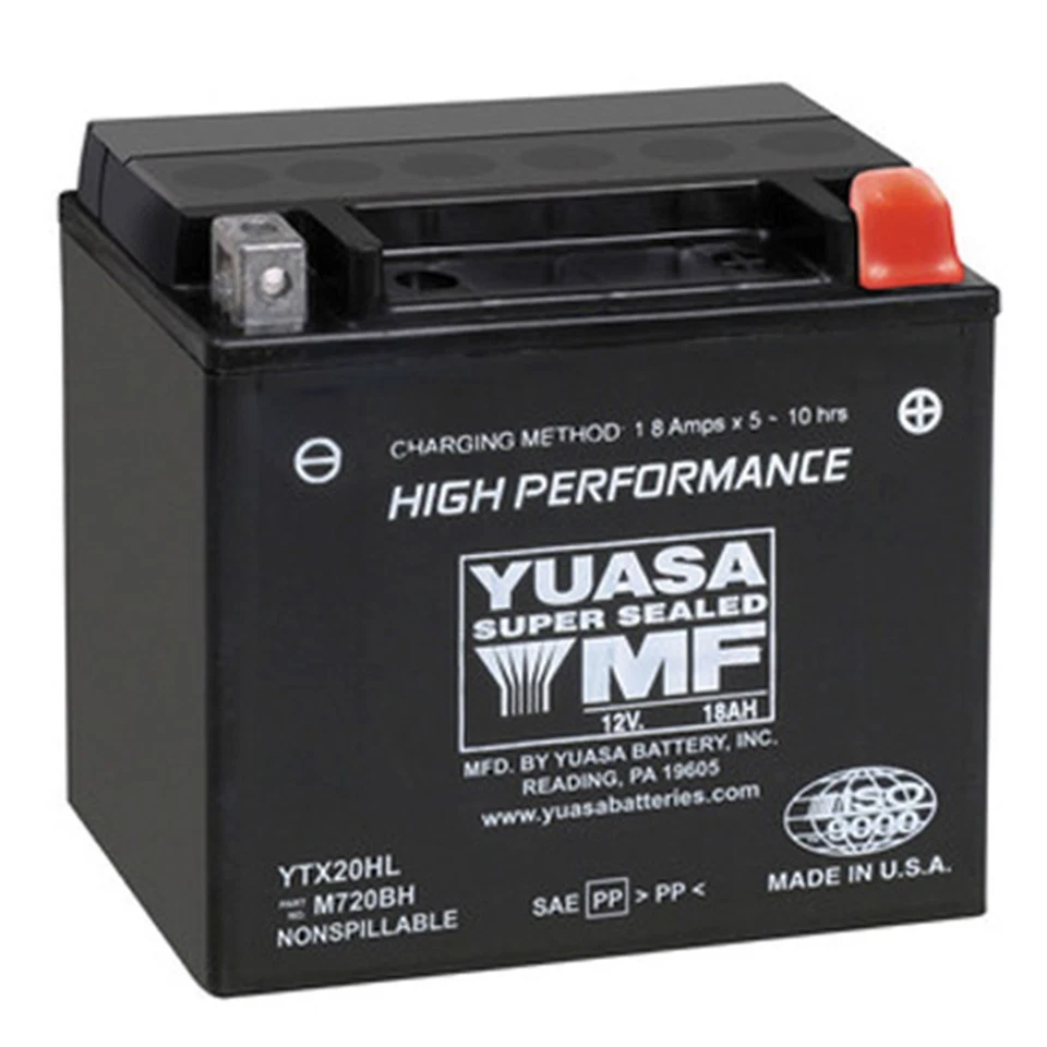 Yuasa Battery YTX20HL Sealed Factory Activated YUAM720BH Foto 4 de 4