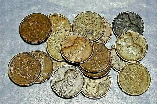 1 (ONE) 1924-P LINCOLN CENT WHEAT PENNY "G-VG" GOOD TO VERY GOOD CIRCULATED