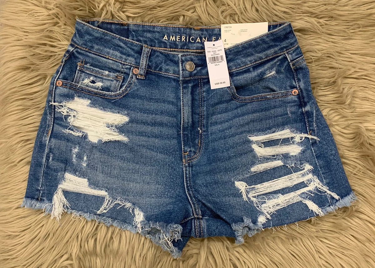 AE Stretch Denim Mom Shorts American Eagle Women’s Jean Shorts Size 4 /27