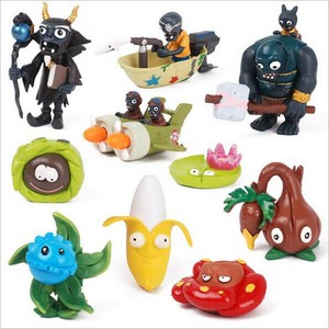 10pcs Set Plants Vs Zombies Action Figures Cake Topper Kids Toy