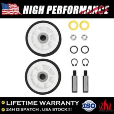 2Pack Dryer Drum Roller Support Kit 303373K Fit For 12001541 312948 Maytag Dryer