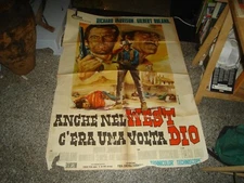 ANCHE NEL WEST C'ERA UNA VOLTA DIO manifesto 2F originale 1968 R. HARRISON