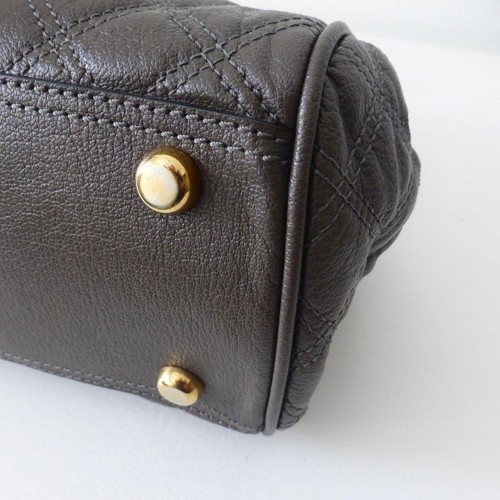 MARC JACOBS Leather Handbag Brown Large Tote Double Chain Handle Made in Italy - Bild 15 von 17