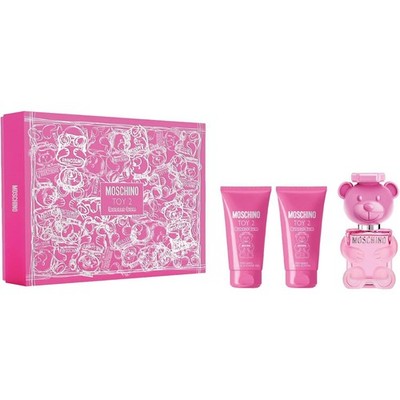 Moschino Toy 2 Bubble Gum Set Damen EDT 50ml Duschgel 50ml und Körpermilch 50ml