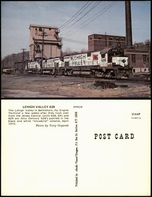Eisenbahn Zug Lokomotive LEHIGH LEHIGHVALLEY 628 USA Railroad 1978
