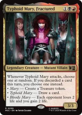 ~ Typhoid Mary, Fractured ~ NM ~ Commander: Marvel Super Heroes ~ MTG ~