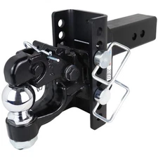 Shocker XR Adjustable Channel Pintle & Ball Combo Hitch