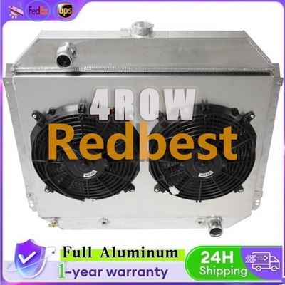 Radiator&Shroud&Fan 4Row For 68-79 Ford BroncoF-Series F100/150/250/350 7.5L V8