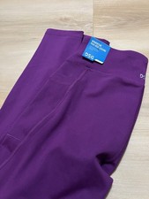 DSG Girls Large Momentum High Rise Leggings Vibrant Violet Purple White Pockets