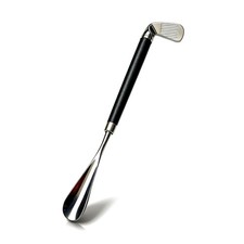 Golf Club Shoehorn,Metal Long Handle Shoe Horn 17",Shoe Put On Helper For Gol...