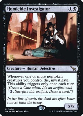 MTG Homicide Investigator [Murders at Karlov Manor Prerelease Promos] Foil Near