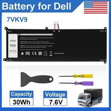 7VKV9 Battery for For Dell Latitude 12 7275 XPS 12 9250 Series 9TV5X 7.6V 30Wh