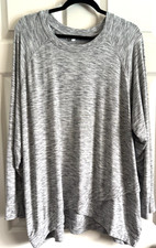 Workshop Republic Clothing Plus 3X Sweatshirt, Comfy Modal Stretch, Heather Gray