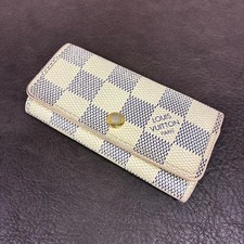 LOUIS VUITTON Damier Azur Multicles 4 Key Holder N60020