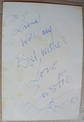 ORIGINAL HANDSIGNIERTE POSTKARTE RUSTIE LEE TV Koch