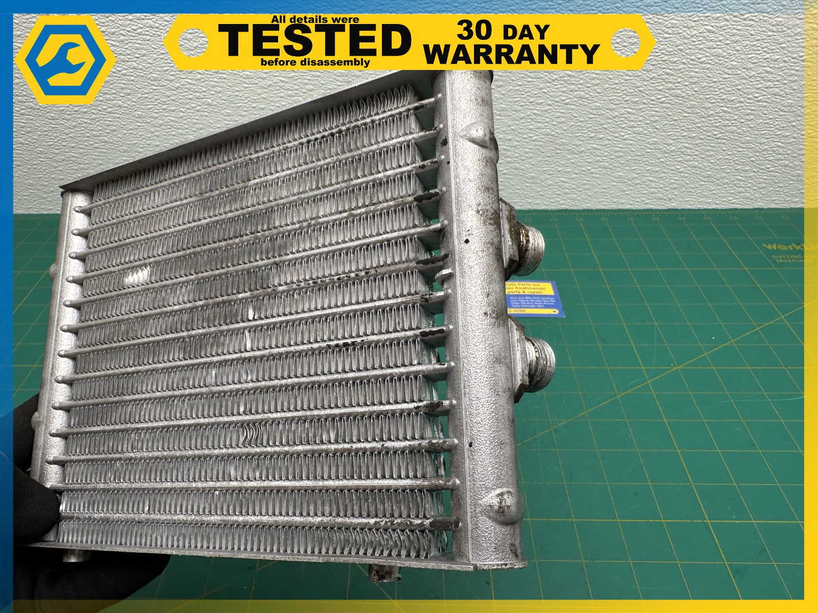 03-18 BENTLEY CONTINENTAL FRONT DIFFERENTIAL AXLE CARRIER OIL COOLER OEM