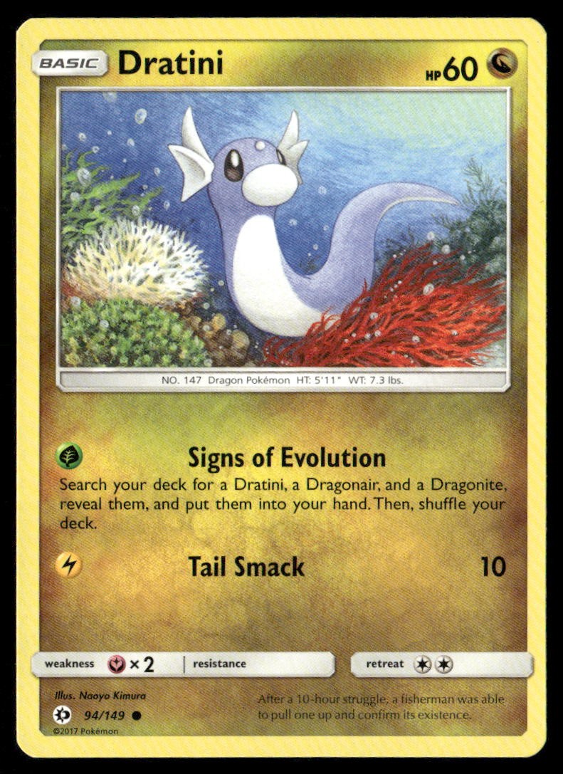 Dratini SM Base Set 94 Common Pokemon Near Mint