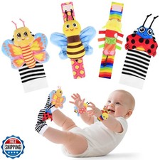 Baby Toys 0-6 Months-Baby Rattles Toy Wrist Rattle Socks and Foot