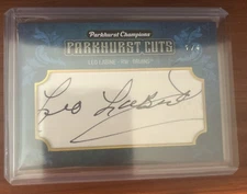 2023-24 Upper Deck Parkhurst Champions Cuts 1/4 Leo Labine #PC-LL Auto Bruins