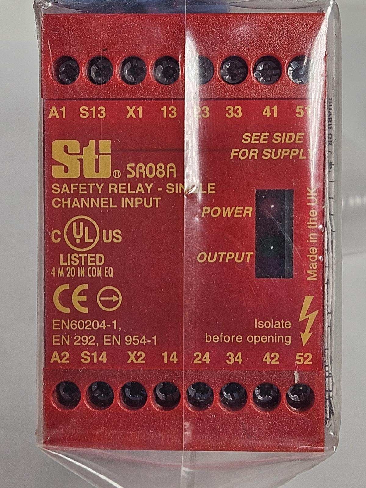 New Sti SR08A 44510-0530 Universal Safety Relay Power Module Unit ...