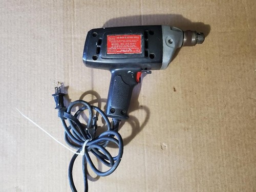 Sears 315.10411 3/8" Corded Electric Drill Reversible w/Chuck 3.0 Amp