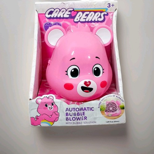 Care Bears Pink Automatic Bubble Blower Machine Kids Battery Operated Outdoor