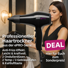 Efalock ePro slim Profi Haartrockner | Ionentechnologie | ultraleicht | Föhn