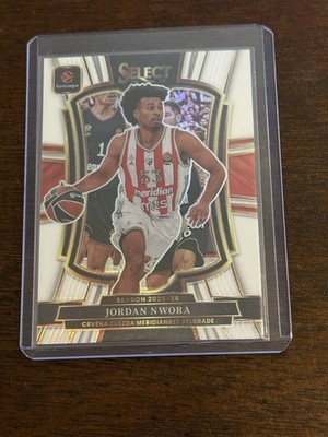 2025-26 Panini Prizm Euroleague Basketball Jordan Nwora White Prizm #032/149