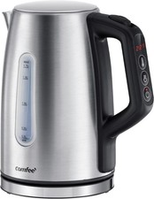 COMFEE' Stainless Steel Electric Kettle, Temperature Control with 6 Presets, 1-H