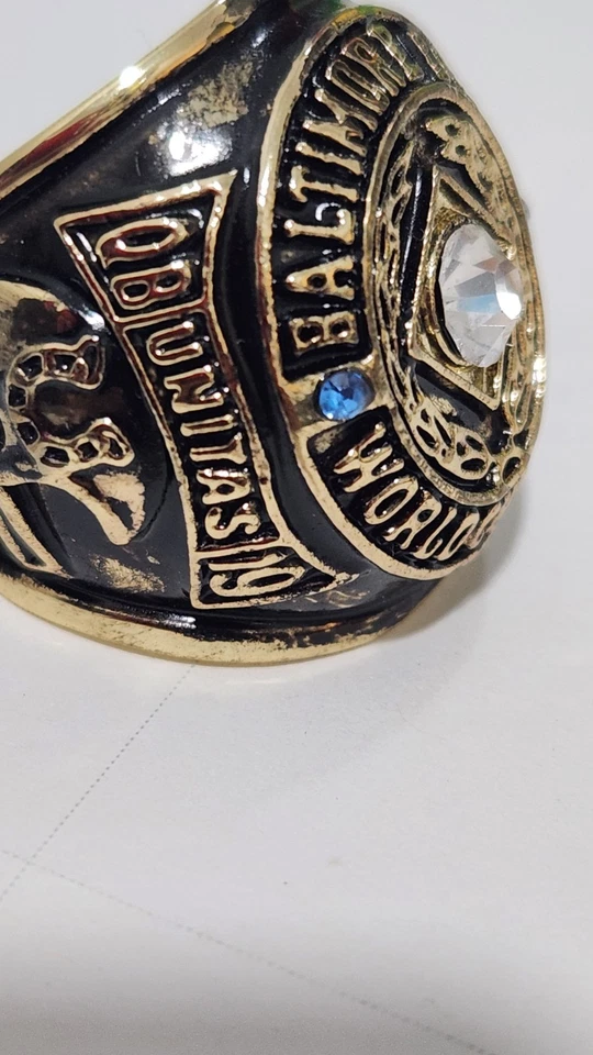 Baltimore Colts Championship Ring Superbowl 1958 featuring QB #19 Johnny Unitas - Image 4 of 4