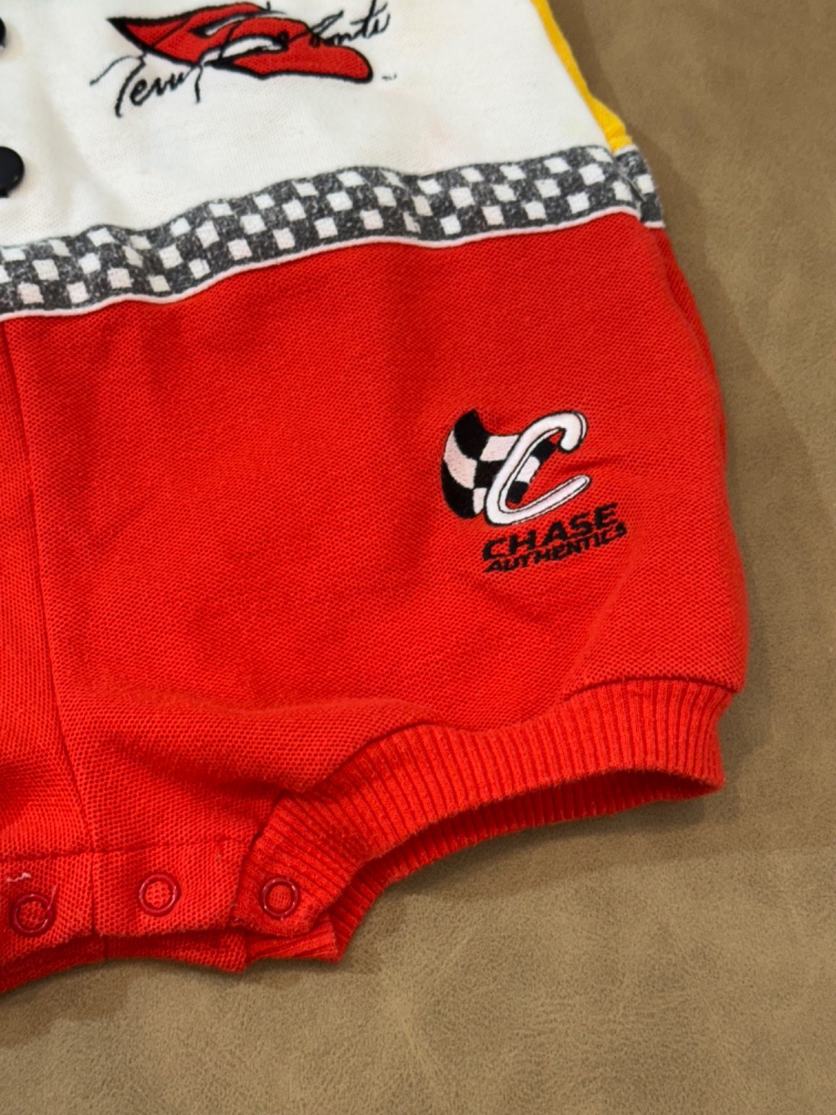 Vintage Chase Authentics NASCAR Tony Labonte #5 Kelloggs Romper 24 Month Colors