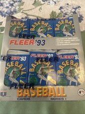 1993 Fleer mlb Series 1 Sealed Baseball cards. wax Packs. 15 cards per pack🔥💯