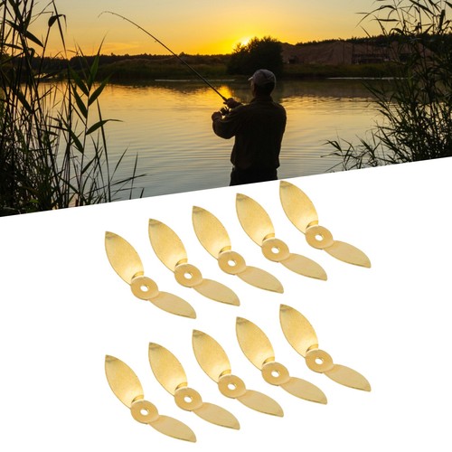 Premium Propeller Style Blades For DIY Lure Making Gold And Silver Pack Of 10 - Picture 22 of 48