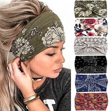 Floral Knotted Turban Headbands - Non-Slip - Chic Chic