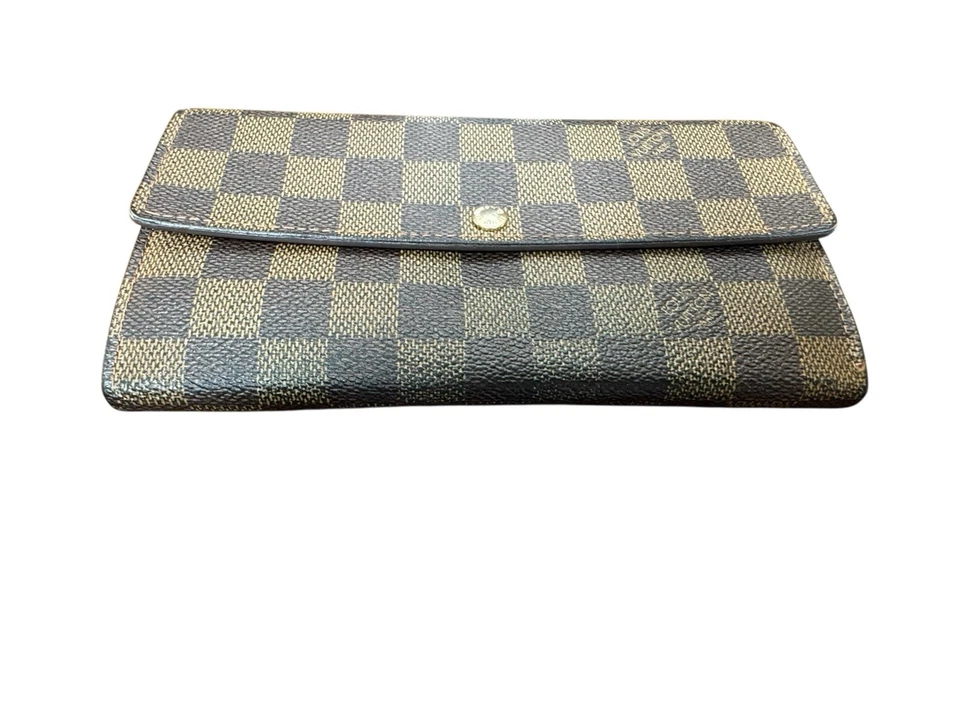 Louis Vuitton Sarah Wallet Damier Ebene Long Bifold Porte-Feuille Authentic Box - Image 3 of 4
