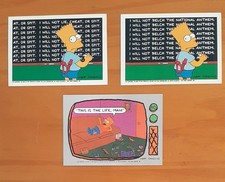 1990 Topps Simpons, Bart In Detention Stickers MINT Perfect For Slabs