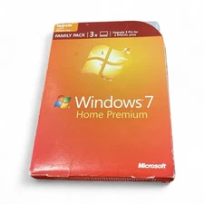 2009 Microsoft Windows 7 Home Premium upgrade disc pack 32/64-Bit product keys