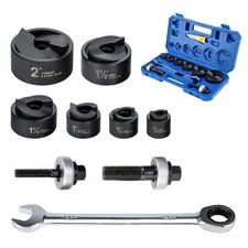 Manual Knockout Hole Punch Driver Kit 1/2 to 2 inch Electrical Conduit Hole C...