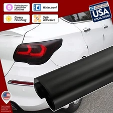 For Headlight Taillamp Matte black Lens Vinyl Protection Wrap Film 1.9-5.8sqft