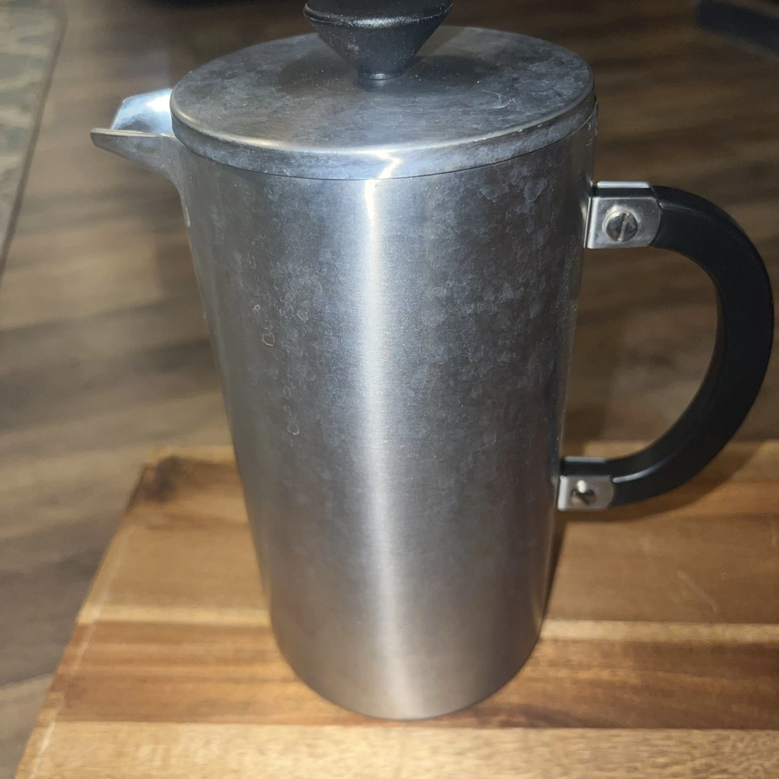 Bodum Tribute Double Wall French Press Coffee Maker 34oz Matte Chrome 9”
