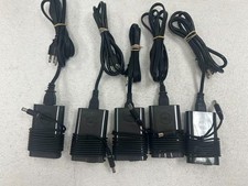 Lot of 5 Genuine Dell 65W Big Tip 7.4mm 5.0mm Laptop Charger AC Power Adapter